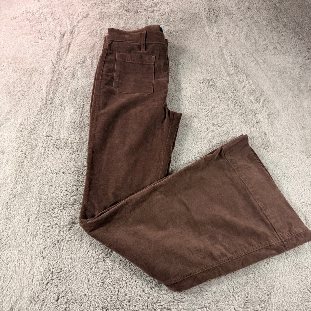 Veronica Beard Jeans Corduroy Sheridan High Rise Flare Bell Bottom Boho Retro 31 - Picture 5 of 16